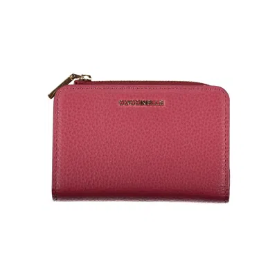Shop Coccinelle Elegant Pink Leather Wallet With Secure Closures