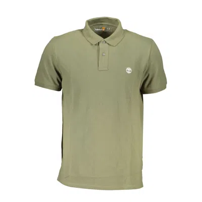 Shop Timberland Green Cotton Polo Shirt