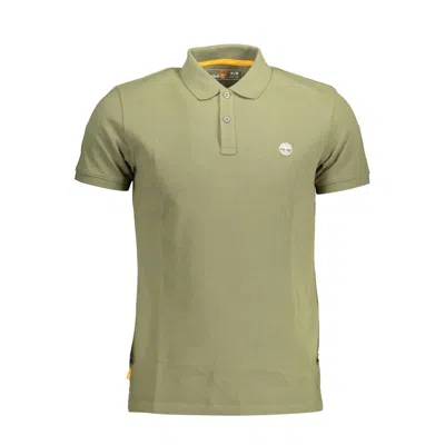 Shop Timberland Slim Fit Embroidered Green Polo Shirt