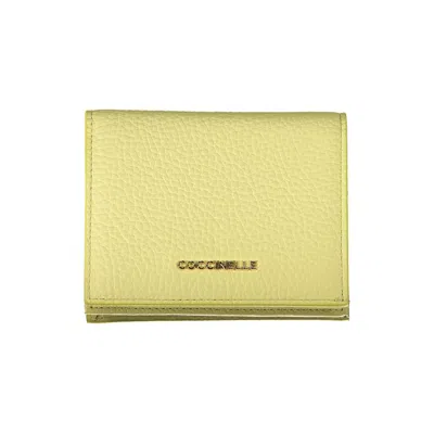 Shop Coccinelle Yellow Leather Wallet