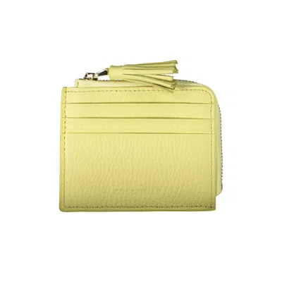 Shop Coccinelle Yellow Leather Wallet