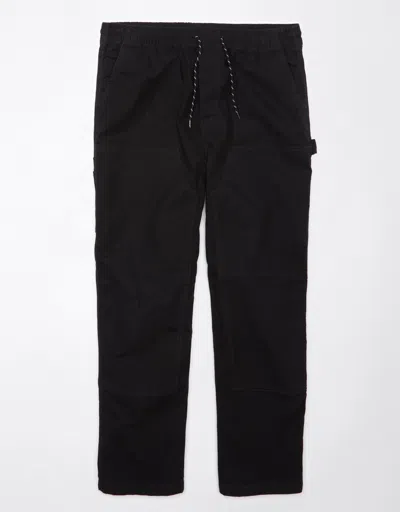 Shop American Eagle Outfitters Ae 24/7 Relaxed Pant In Black