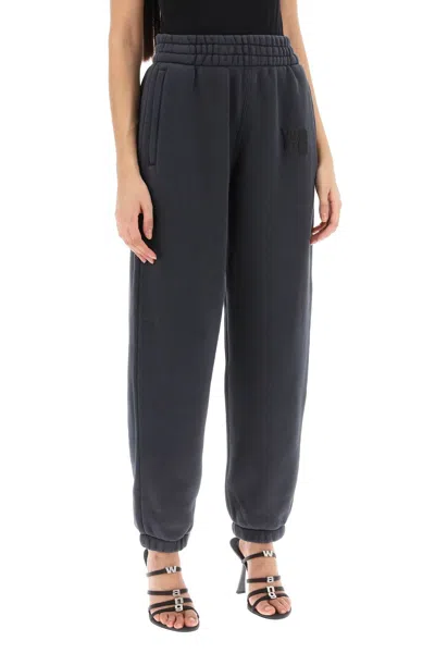 Shop Alexander Wang Joggers With Puff Logo In Multi