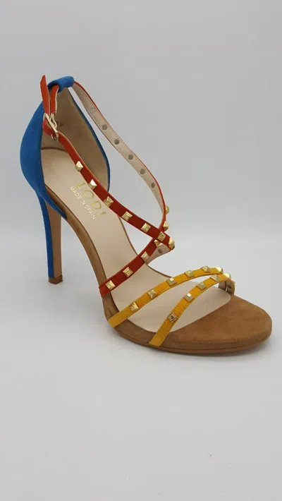 Shop Lodi Yuria Heeled Sandal In Multi Color