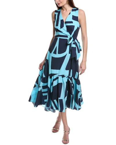 Shop Hutch Drea Wrap Dress In Blue