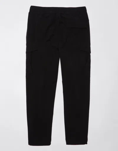 Shop American Eagle Outfitters Ae 24/7 Airflex+ Cargo Jogger In Black