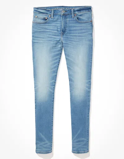 Shop American Eagle Outfitters Ae Airflex+ Skinny Jean In Blue