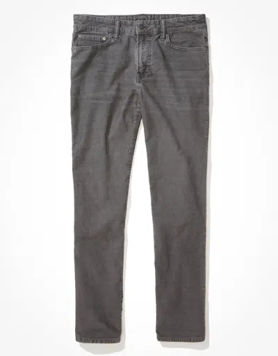 Shop American Eagle Outfitters Ae Flex Original Straight Lived-in Corduroy Pant In Blue