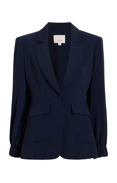 Shop Cinq À Sept Tabitha Jacket Blazer In Navy In Blue