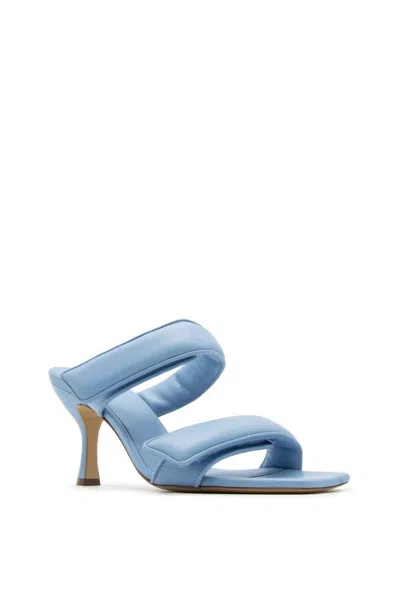 Gia Borghini Perni 03 Leather Sandals In Blue