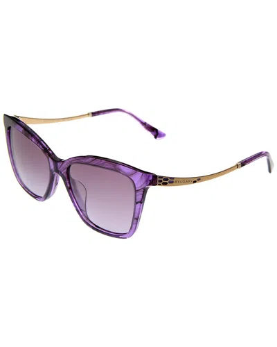 Shop Bulgari Women's Bv8257 54mm Sunglasses In Purple