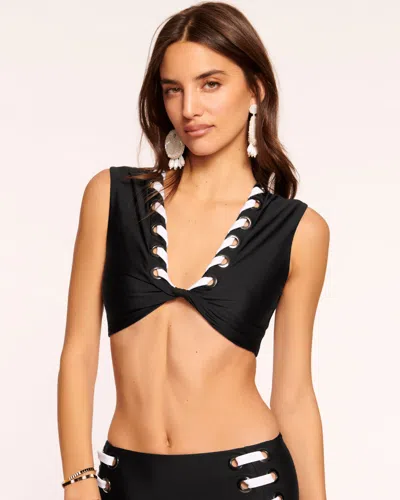 Shop Ramy Brook Dorothea Triangle Bikini Top In Black