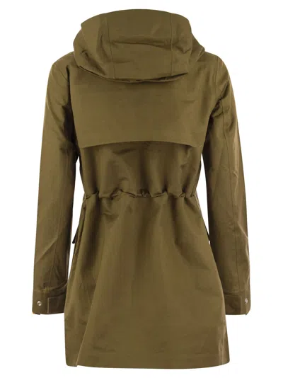 Shop K-way K Way Thersa Hooded Jacket In Brown