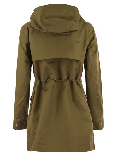 K-way K Way Thersa Hooded Jacket In Brown