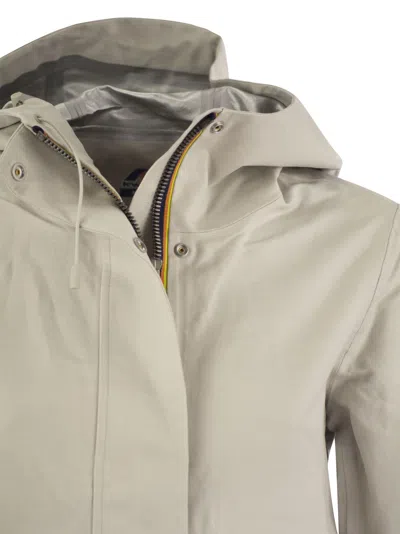 K-way K Way Sarthe Hooded Jacket In Ice