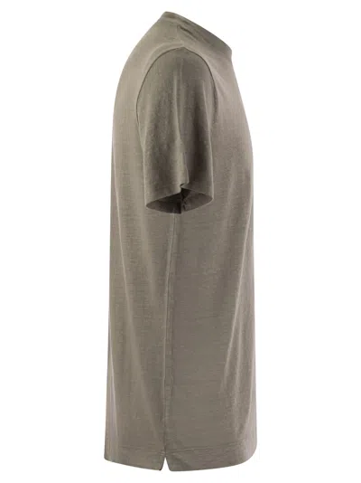 Fedeli Exreme - Linen Flex T-shirt In Grey