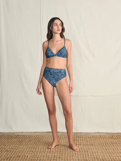 Faherty Nantucket High Waisted Bottom In Navy Imma Floral