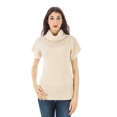 Shop Fred Perry F Perry Wool Women's Sweater In Beige