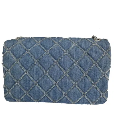 Pre-owned Chanel Timeless Blue Denim - Jeans Shoulder Bag ()