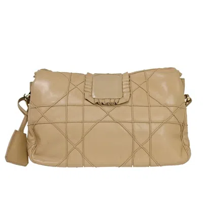 Shop Dior New Lock Beige Leather Shoulder Bag ()