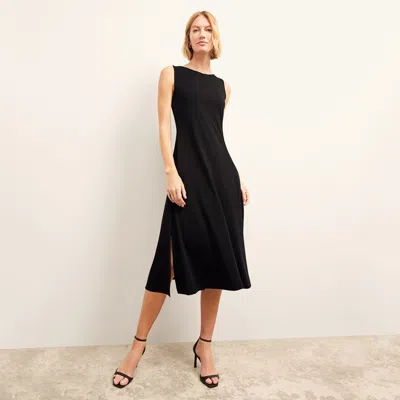 Shop M.m.lafleur The Milano Dress - Organic Jersey Pima Cotton In Black