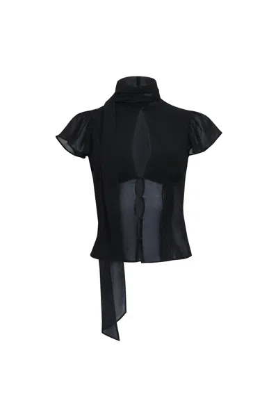 Danielle Guizio Ny Ara Top In Black