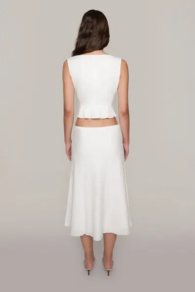 Danielle Guizio Ny Adelina Top In White