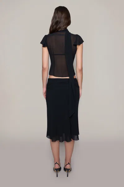 Shop Danielle Guizio Ny Ara Top In Black