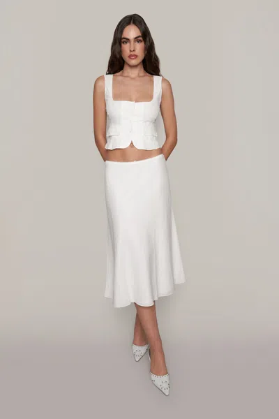 Danielle Guizio Ny Adelina Top In White