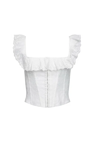 Danielle Guizio Ny Bettina Corset In White
