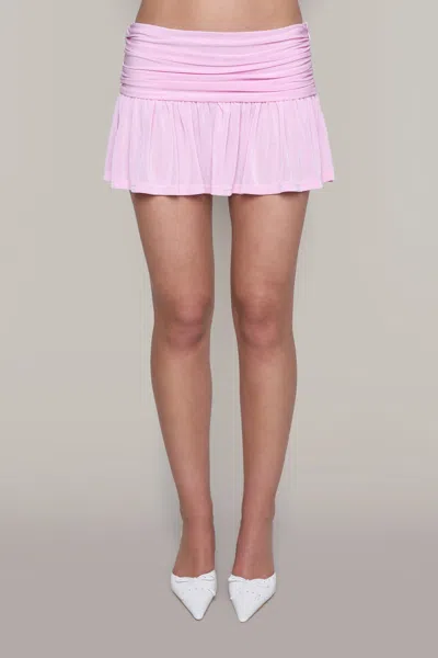 Shop Danielle Guizio Ny Asmara Skirt In Cotton Candy