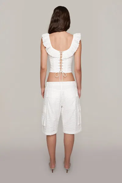 Danielle Guizio Ny Bettina Corset In White