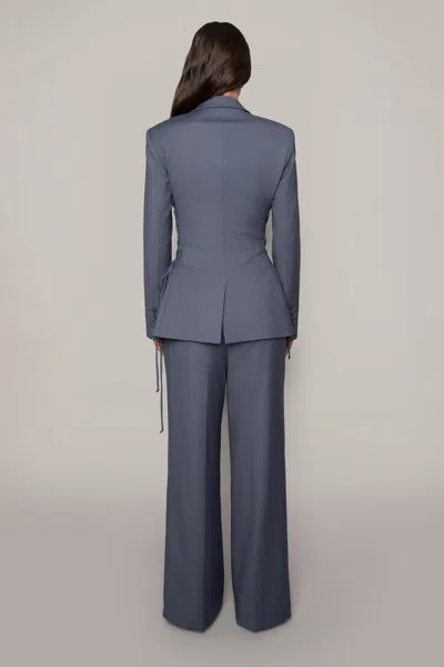 Danielle Guizio Ny Athalia Trouser In Stone Grey