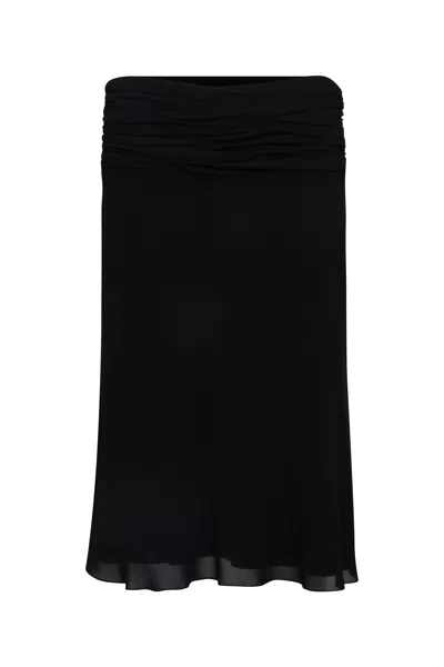 Shop Danielle Guizio Ny Eda Skirt In Black