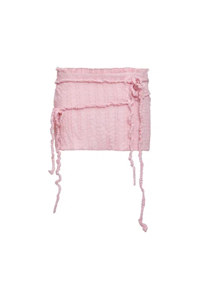 Danielle Guizio Ny Ferra Mini Skirt In Cotton Candy