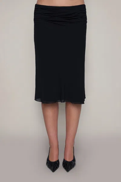 Shop Danielle Guizio Ny Eda Skirt In Black