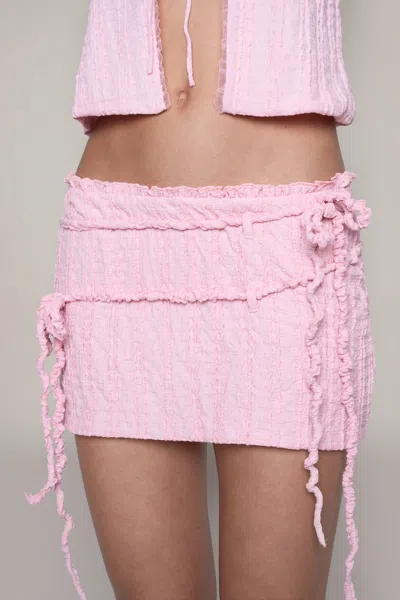 Danielle Guizio Ny Ferra Mini Skirt In Cotton Candy