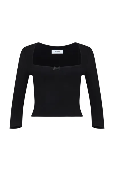 Shop Danielle Guizio Ny Nea Top In Black