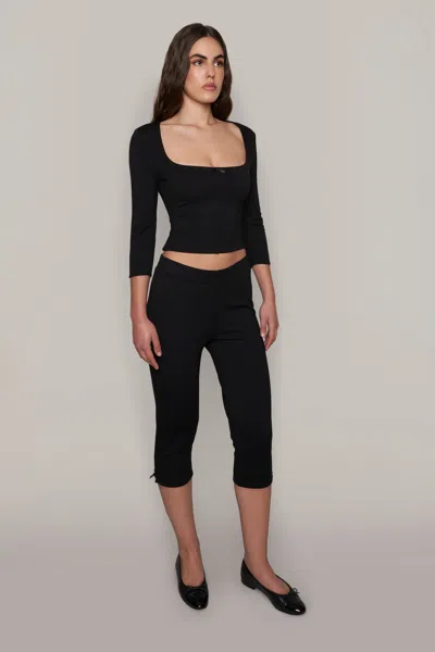 Shop Danielle Guizio Ny Nea Top In Black