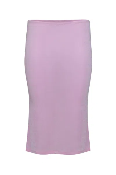 Danielle Guizio Ny Selene Midi Skirt In Cotton Candy