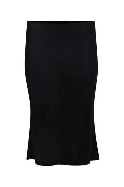 Shop Danielle Guizio Ny Selene Midi Skirt In Black