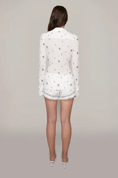 Shop Danielle Guizio Ny Vannetta Short In White