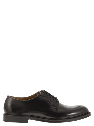 Doucal's Man Lace-up Shoes Midnight Blue Size 6.5 Soft Leather