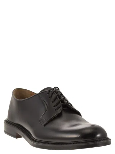 Doucal's Man Lace-up Shoes Midnight Blue Size 6.5 Soft Leather