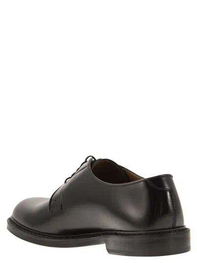 Doucal's Man Lace-up Shoes Midnight Blue Size 6.5 Soft Leather
