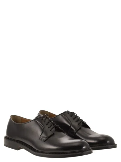 Doucal's Man Lace-up Shoes Midnight Blue Size 6.5 Soft Leather