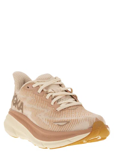 Hoka Pink Clifton 9 Sneakers