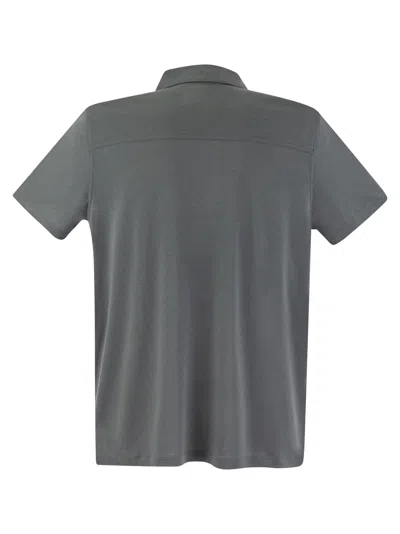 Shop Majestic Short Sleeved Polo Shirt In Lyocell