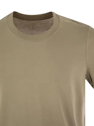 Majestic Filatures Short-sleeved T-shirt In Lyocell And Cotton