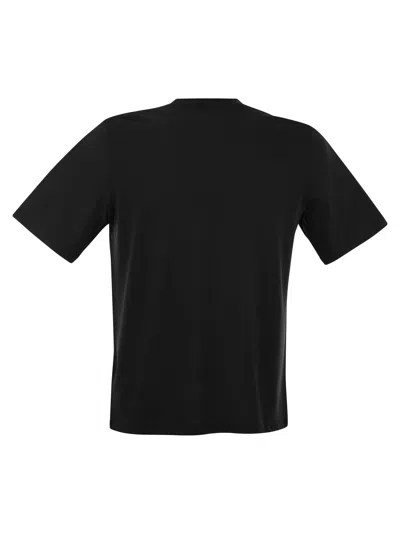 Majestic Short-sleeved T-shirt In Lyocell And Cotton